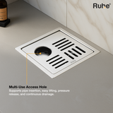 Ruby Square Flat Cut Floor Drain
