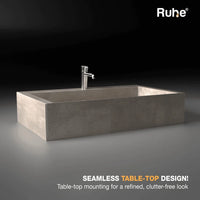 Aether Rectangular Table-Top Wash Basin (23.5 x 16 x 6 Inches)