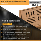 Ruby Square Flat Cut Floor Drain