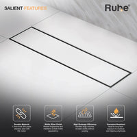 Tile-Insert 304-Grade Shower Drain Channel (4 Inches)