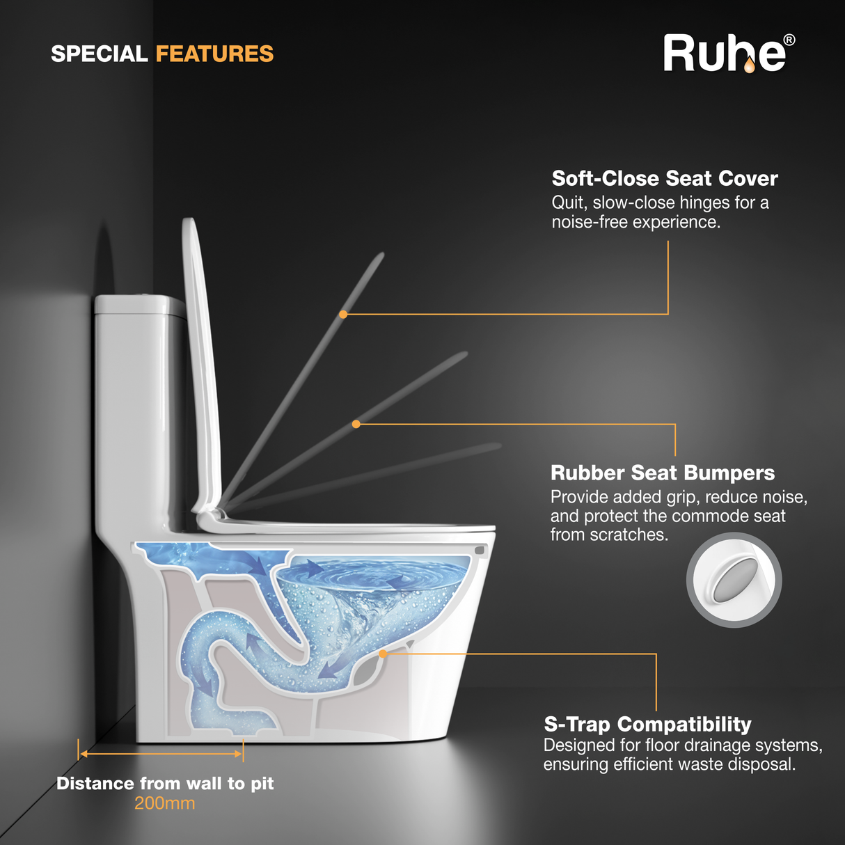 Aenor One-Piece Western Commode