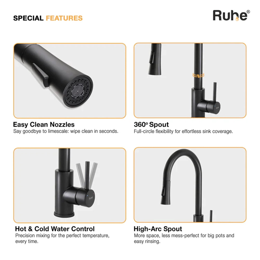Kara Dual Flow Pull-out Kitchen Mixer Faucet