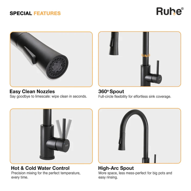 Kara Dual Flow Pull-out Kitchen Mixer Faucet