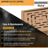 Sapphire Square Flat Cut Floor Drain