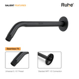 Round Half Bend Shower Arm