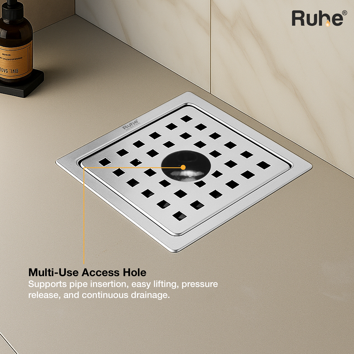 Fire Flat Cut Floor Drain with Cockroach Trap