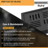 Ruby Square Flat Cut Floor Drain