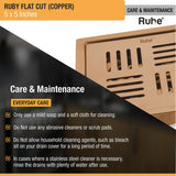 Ruby Square Flat Cut Floor Drain