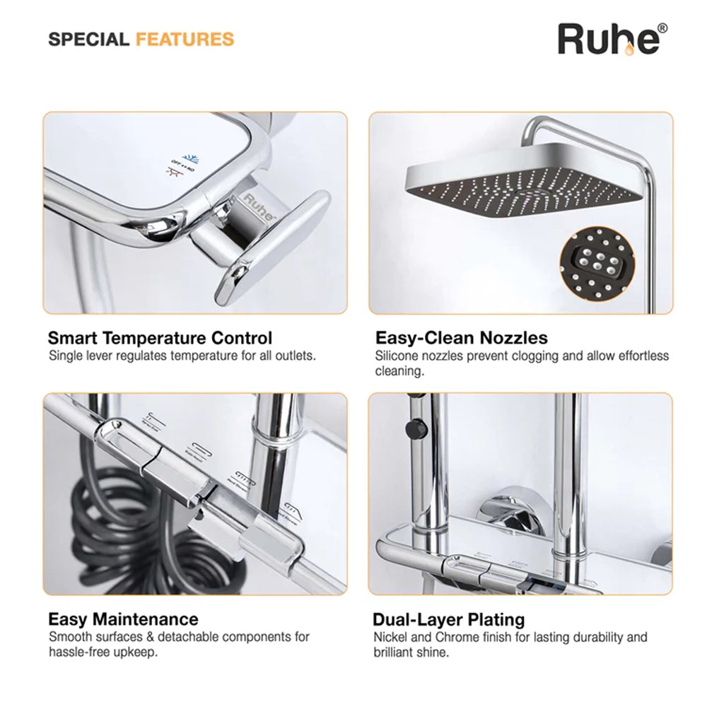 Ripple Smart Shower Panel Set