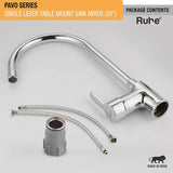 Pavo Single Lever Deck-mount Kitchen Sink Mixer Tap with Swivel Spout