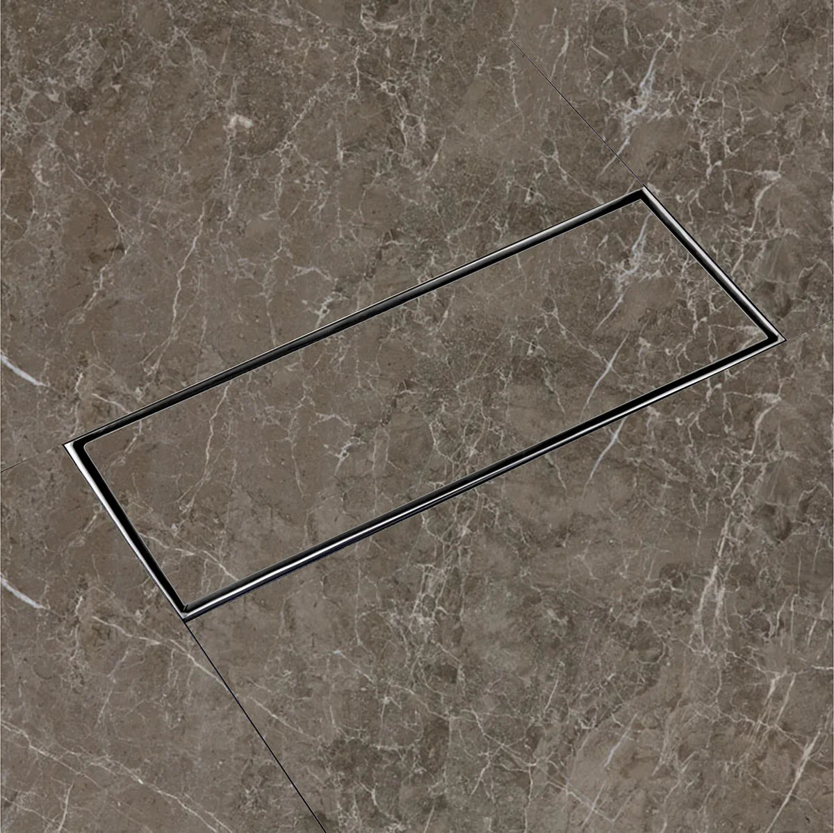 Marble-Insert Shower Drain Channel 5 inches
