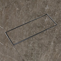 Marble-Insert 304-Grade Shower Drain Channel (5 Inches)