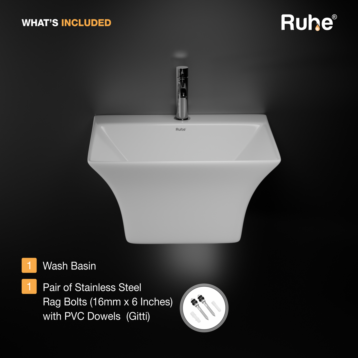 Cielo Half Pedestal Wash Basin