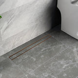 Tile-Insert Shower Drain Channel (5 Inches)