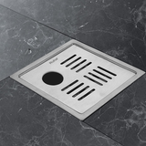 Ruby Square 304 Grade Floor Drain with Hole (6 x 6 Inches) - by Ruhe®