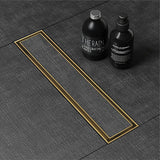 Marble-Insert Shower Drain Channel (4 Inches)