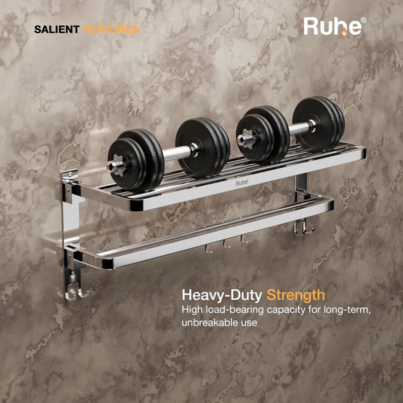 Dual Foldable Towel Rack (24 Inches)