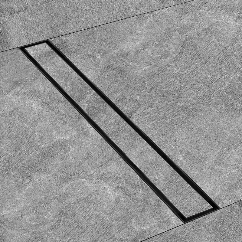 Marble-Insert Shower Drain Channel Coloured (5 inches)