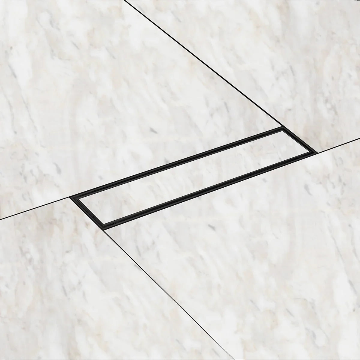Marble-Insert Shower Drain Channel (3 Inches)