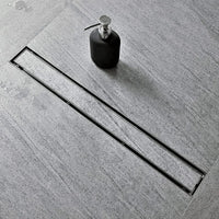 Marble-Insert 304-Grade Shower Drain Channel (4 Inches)