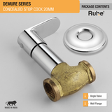 Demure Concealed Stop Valve (20mm)- by Ruhe®