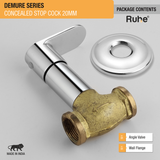 Demure Concealed Stop Valve Brass Faucet (20mm)- by Ruhe®
