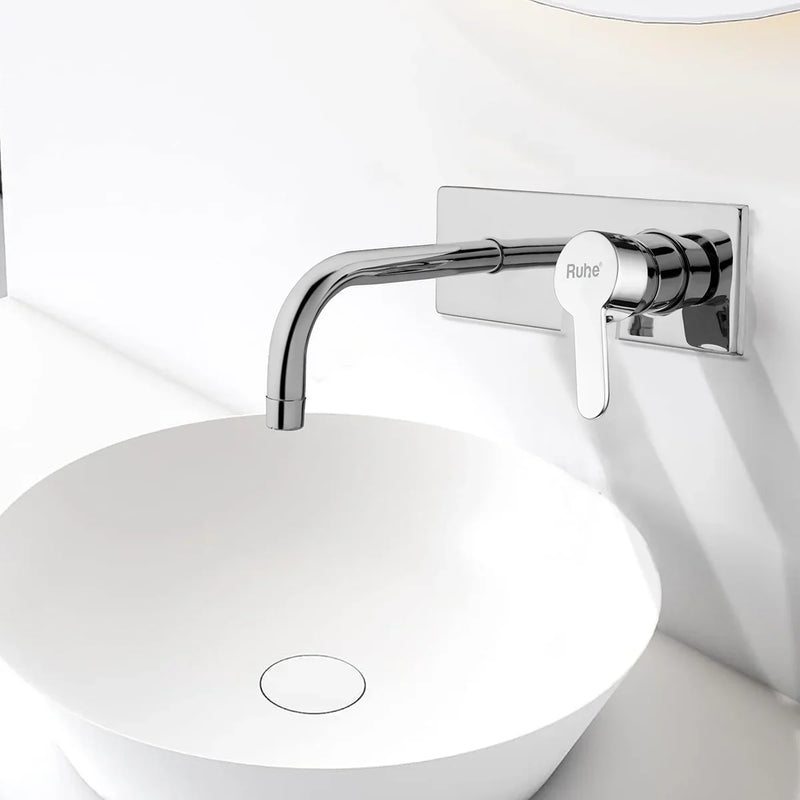 Pavo Single Lever Wall-mount Wash Basin Mixer Tap (Complete Set)