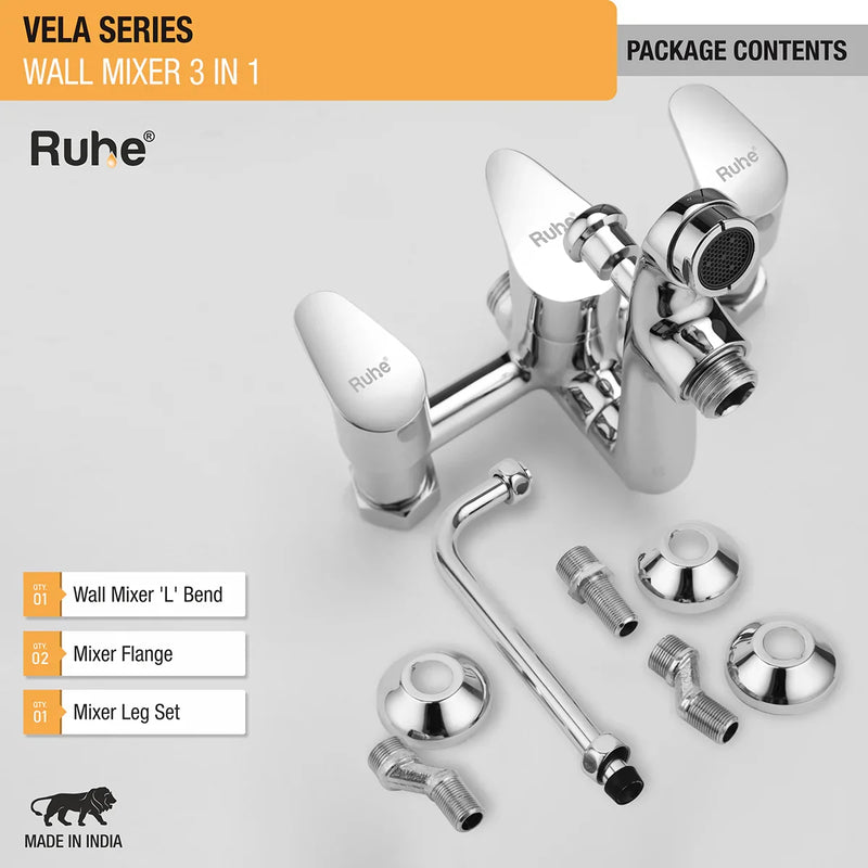 Vela 3-in-1 Wall Mixer Tap