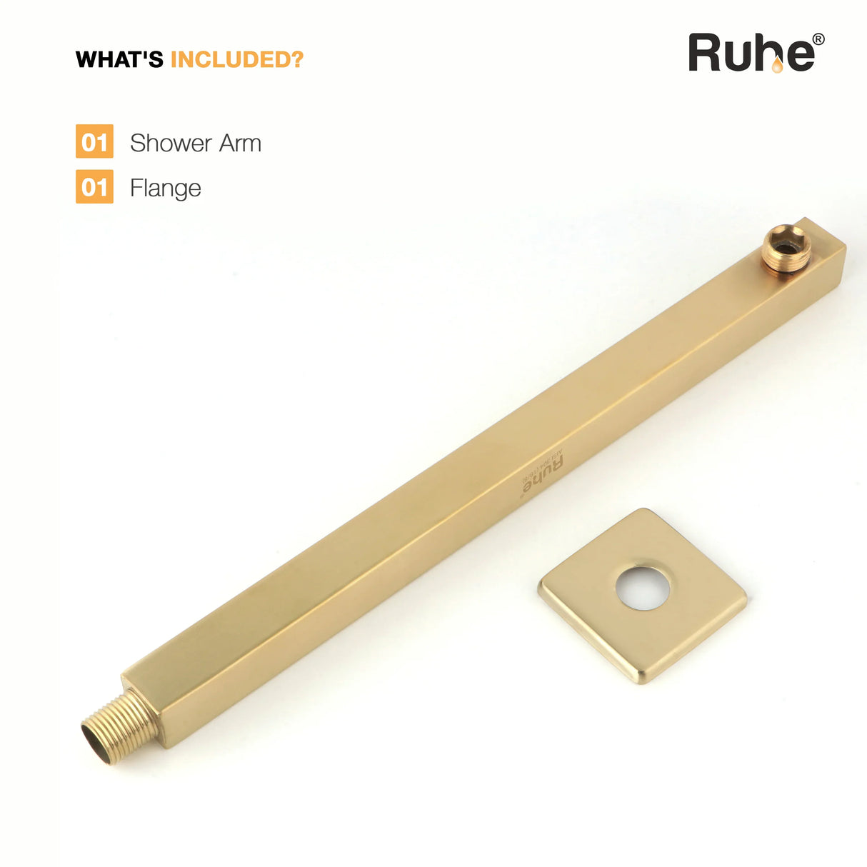 Square 304-Grade Shower Arm