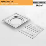 Pearl Flat Cut Floor Drain