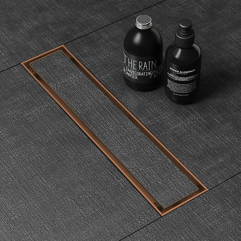 Tile Insert Shower Drain Channel (18 x 5 Inches) Antique Copper PVD Coated