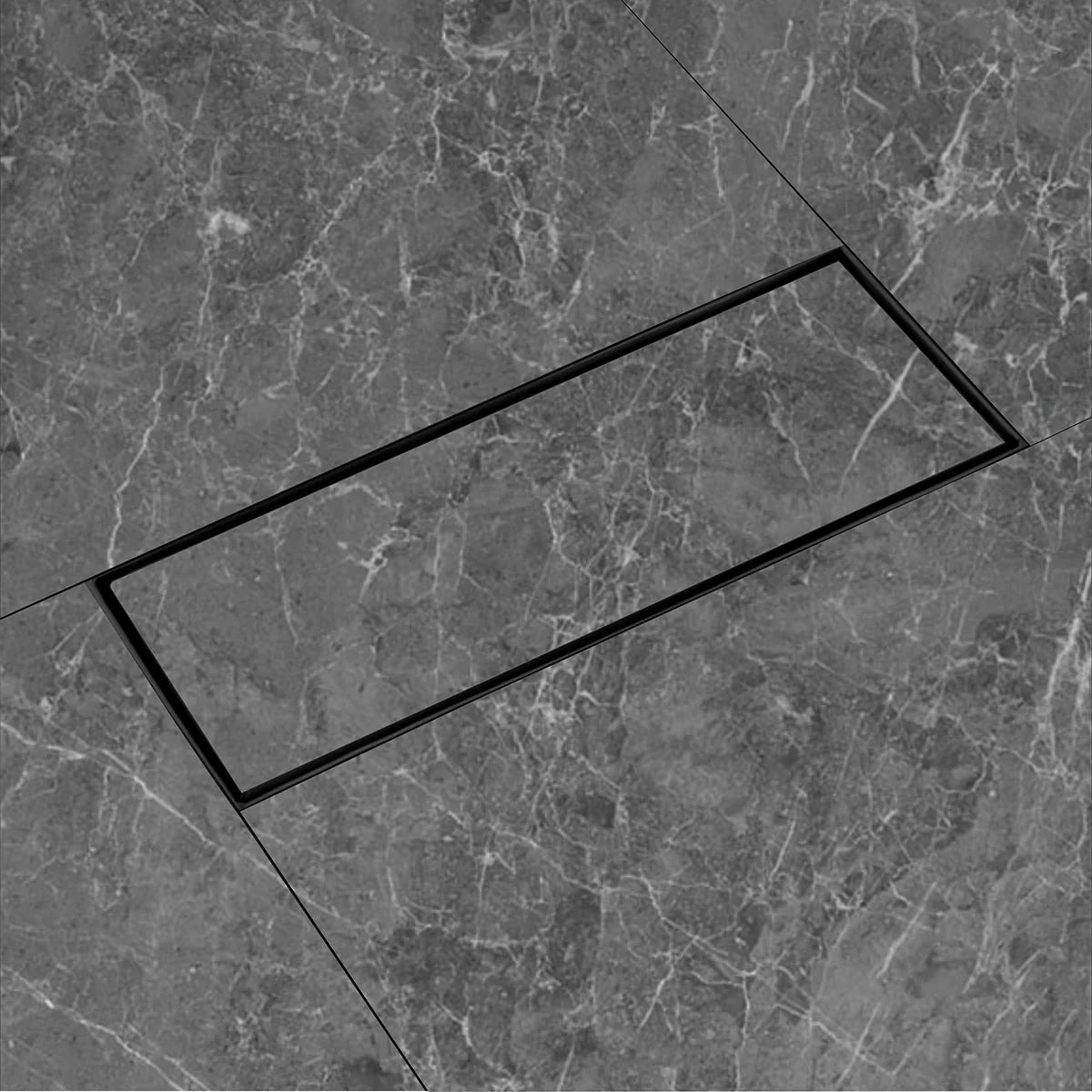 Marble-Insert Shower Drain Channel 5 inches