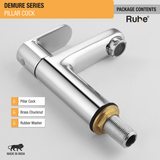 Demure Pillar Tap Brass Faucet- by Ruhe®