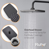 Drizzle 4-in-1 Piano Shower Panel Complete Set including Overhead Shower, Multi-flow Hand Shower & Health Faucet - by Ruhe