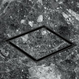 Marble-Insert Shower Drain Channel (4 x 4 Inches)