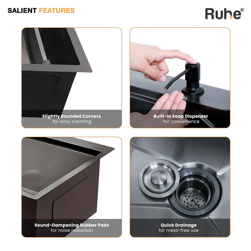 Nano Smart Kitchen Sink (30 x 18 x 9 Inches)