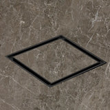 Marble-Insert Shower Drain Channel (12 x 12 Inches)