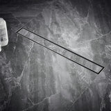 Marble-Insert Shower Drain Channel (4 Inches)