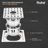 Fire Flat Cut Floor Drain with Cockroach Trap