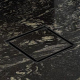 Marble-Insert Shower Drain Channel (6 x 6 Inches)