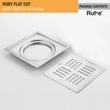 Ruby Flat Cut Floor Drain