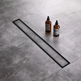 Marble-Insert Shower Drain Channel (4 Inches)