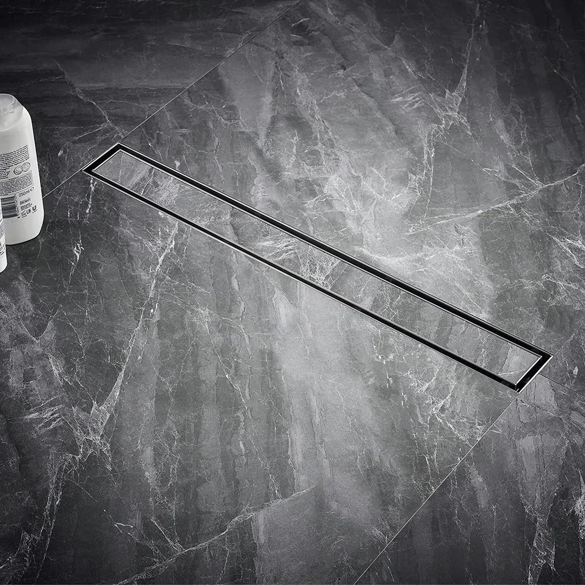 Marble-Insert Shower Drain Channel 5 inches