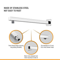 Square 202-Grade Shower Arm