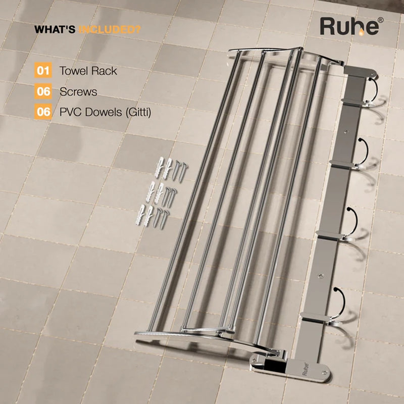 Round Foldable Towel Rack (24 Inches)
