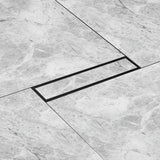 Marble-Insert Shower Drain Channel (3 Inches)