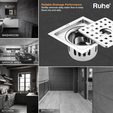 Fire Flat Cut Floor Drain with Cockroach Trap