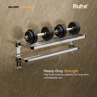 Dual Foldable 304-Grade Towel Rack (24 Inches)