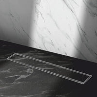 Tile-Insert 304-Grade Shower Drain Channel (4 Inches)