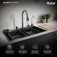 Nano 304-Grade Smart Kitchen Sink with Waterfall